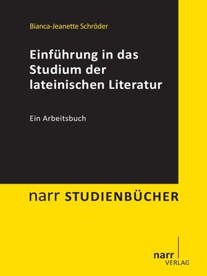 cover image of Einführung in das Studium der lateinischen Literatur